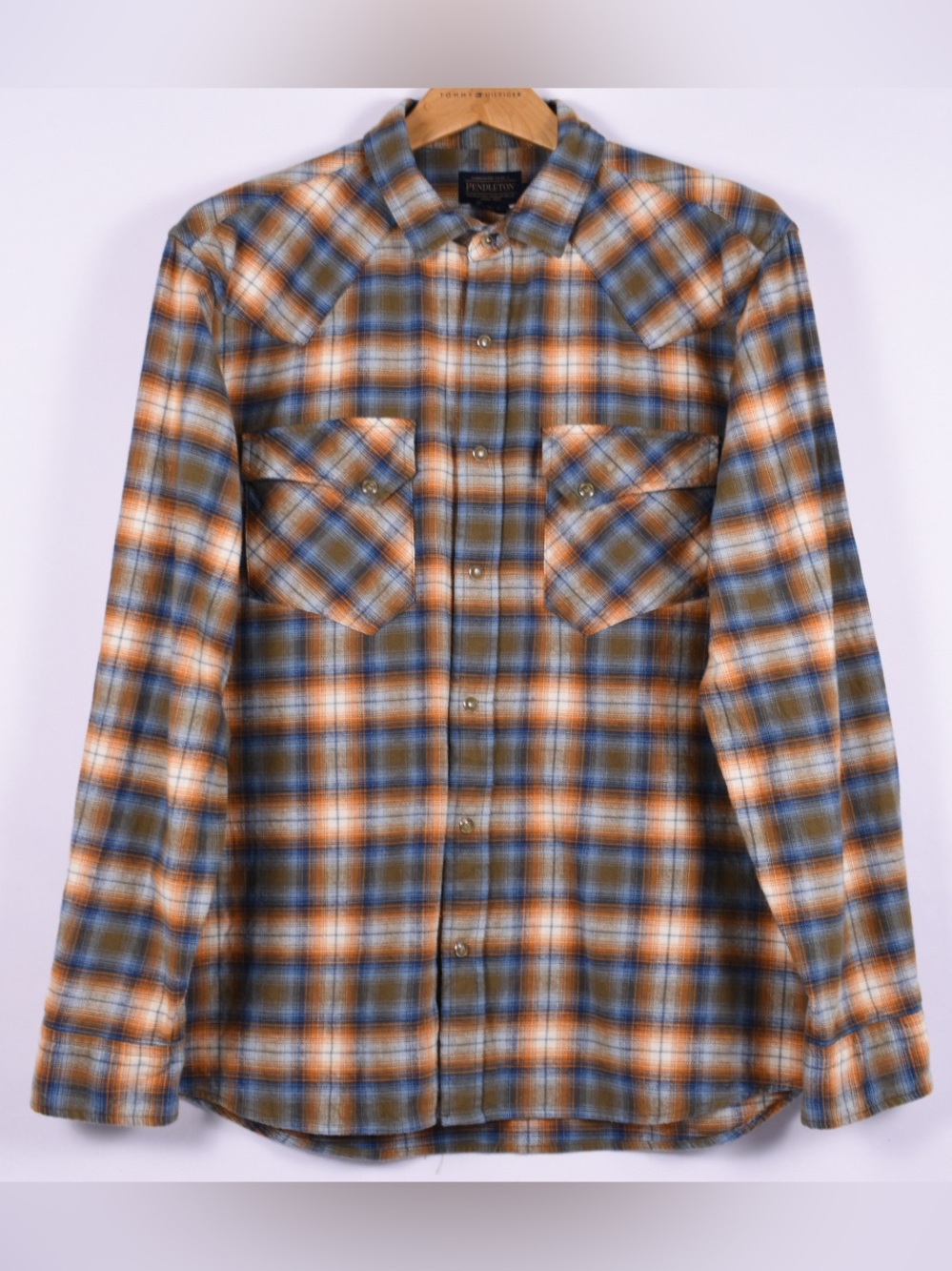 Pendleton Plaid Western Pearl Snap Shirt Large